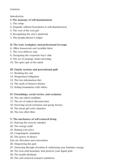 Ebook: The law of staying self-centered
