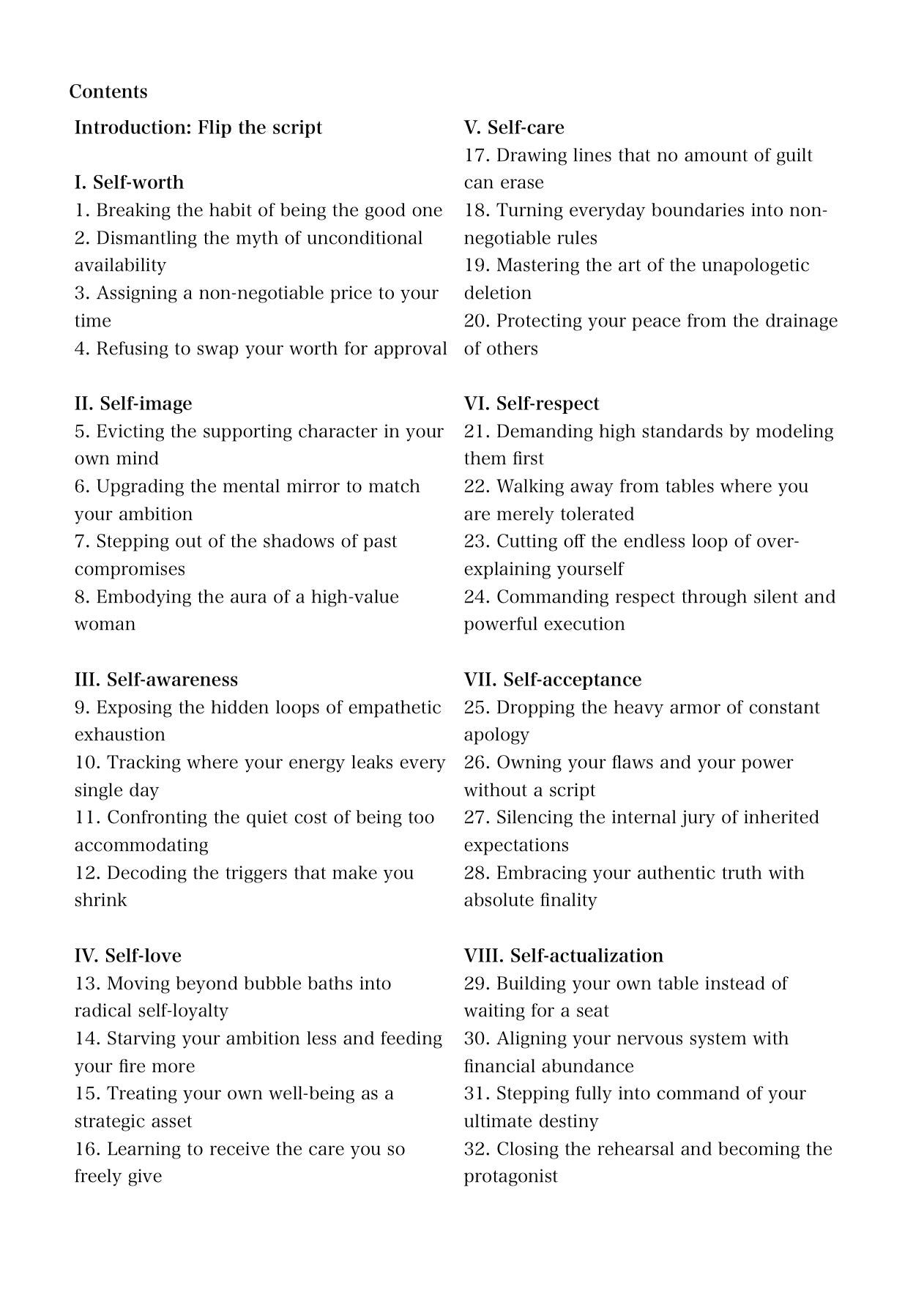 Ebook: The 8 self pillars method